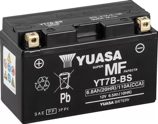 Μπαταρία Μοτοσυκλέτας Yuasa YT7B-BS  6.8Ah