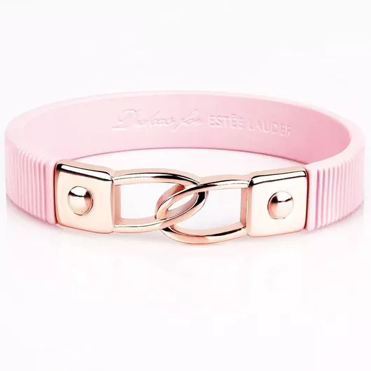 Γυναικείο Βραχιόλι Estee Lauder Χειροπέδα Pink Ribbon 2022 Επιχρυσωμένο