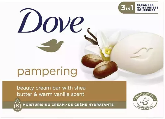 Dove Pampering - Shea Butter & Warm Vanilla Μπάρα Σαπουνιού 90gr