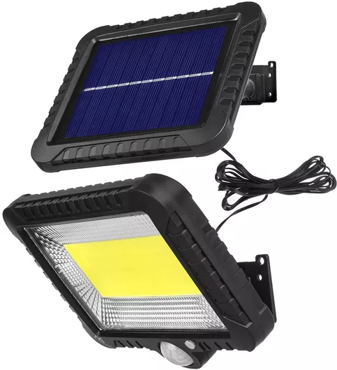 Προβολέας Maclean Energy Στεγανός Ηλιακός LED 5W Ψυχρό Λευκό 6000K με Αισθητήρα Κίνησης IP44