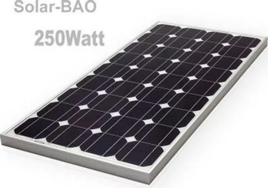 Φωτοβολταϊκό Πάνελ BAO-250-24 Μονοκρυσταλλικό 250W 24V 1480x990x35mm