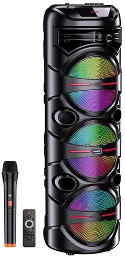 Σύστημα Karaoke με Ασύρματo Μικρόφωνo  Μαύρο Χρώμα