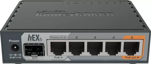 Ασύρματο Router MikroTik hEX S με 5 Θύρες Gigabit Ethernet