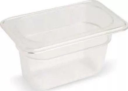 Inox Macel P19100 (1Lit) (17,6x10,8x10cm - GN 1/9) (ΕΤΟΙΜΟΠΑΡΑΔΟΤΑ) PC Πολυκαρβουνικά Λεκανάκια Gastronorm (098141)