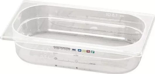 Gastronorm Σκεύος Paderno Πολυπροπυλενίου GN1/2 με Βάθος 200mm