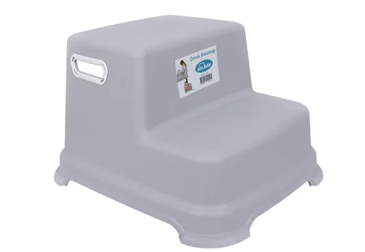 Βοηθητικό Σκαλοπατάκι Μπάνιου Διπλό Γκρι