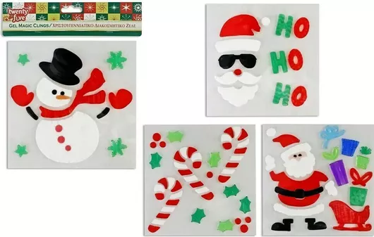 Fun World Χριστουγεννιάτικα Αυτοκόλλητα για Παράθυρο (Διάφορα Σχέδια)