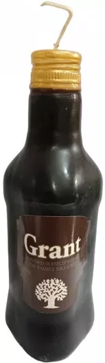 Πασχαλινή Λαμπάδα Στρογγυλή Χειροποίητη Μαύρη 18cm.