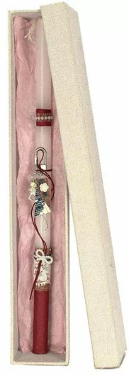 Πασχαλινή Λαμπάδα Στρογγυλή με Κουτί