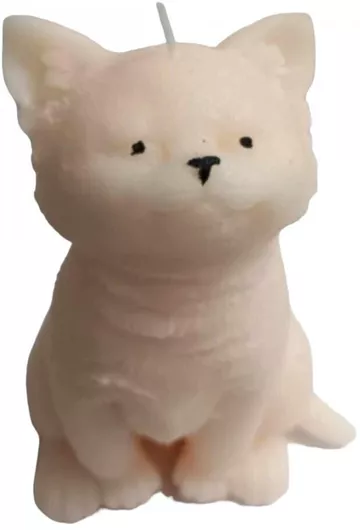 Πασχαλινή Λαμπάδα Στρογγυλή 14cm. Λευκή