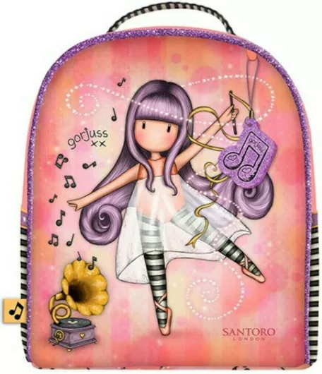 Παιδική Τσάντα Πλάτης Santoro Little Dancer 20x22cm Πολύχρωμο