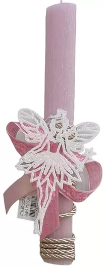 Πασχαλινη Λαμπάδα 2024 PREMIUM σε αρωματικό κερί 30cm με νεραιδα CD22-A3177