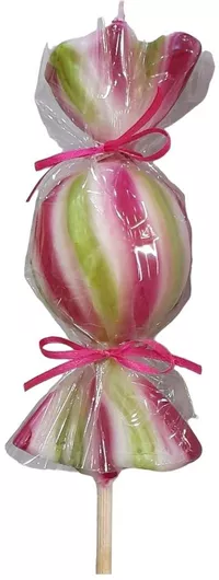 Πασχαλινη Λαμπάδα χιουμοριστικη μεγαλη ροζ καραμελα σε στικ LM-4073-pink