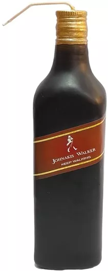 Πασχαλινή Λαμπάδα Χειροποίητη Μπουκάλι Ουίσκι johnakis μαυρο