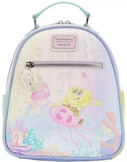 Παιδική Τσάντα Πλάτης Loungefly Nickelodeon - Spongebob Pastel Jellyfishing 22.5x25x11.25cm Πολύχρωμο