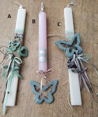 Πασχαλινή Λαμπάδα Στρογγυλή