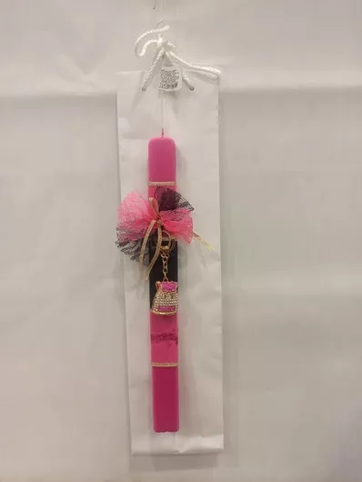 Πασχαλινή Λαμπάδα Πλακέ Χειροποίητη