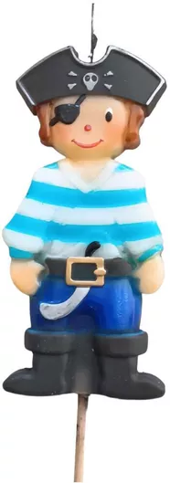 Πασχαλινή Λαμπάδα Στρογγυλή 24cm. Μπλε