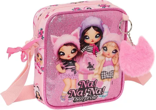 Παιδική Τσάντα Ώμου 16x18x4cm Ροζ