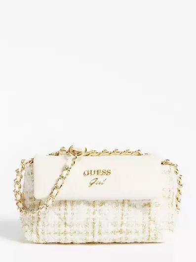 Παιδική Τσάντα Ώμου Guess 15x7x9cm Λευκή