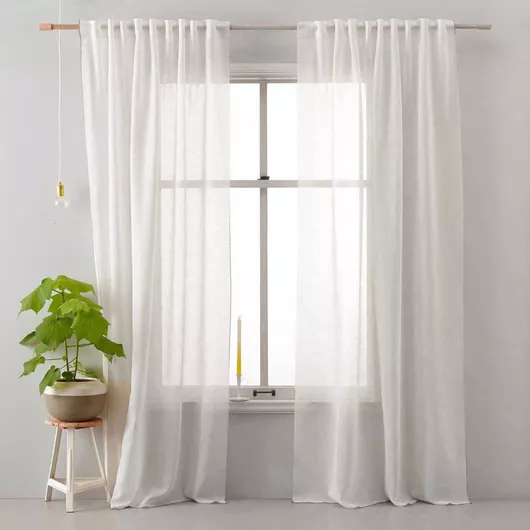 Κουρτίνα Saray Home με Τρέσα Λευκή 140x280cm