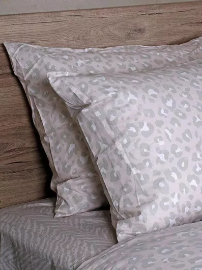 Σετ Μαξιλαροθήκες Sunshine Feelings 2044 με Φάσα 50x70cm Μπεζ