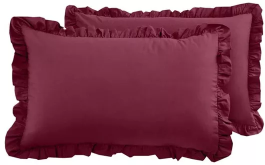 Σετ Μαξιλαροθήκες My Home Luxury 50x70cm Μπορντό
