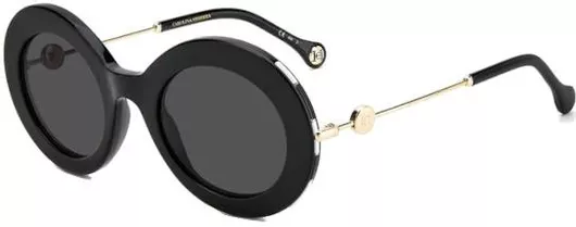 Γυαλιά Ηλίου Carolina Herrera Οβάλ Κοκκάλινα Γκρι & Μαύρο 51mm