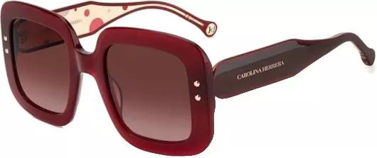 Γυαλιά Ηλίου Carolina Herrera Τετράγωνα Κοκκάλινα Καφέ & Κόκκινο 52mm