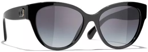 Γυαλιά Ηλίου Chanel Πεταλούδα Κοκκάλινα Γκρι & Μαύρο 56mm