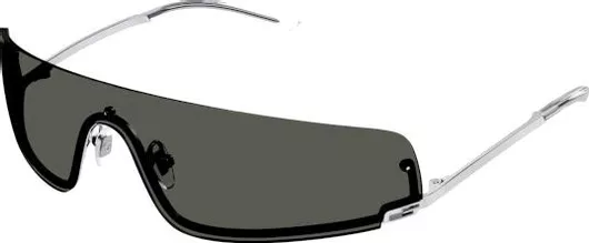 Γυαλιά Ηλίου Gucci Μάσκα Μεταλλικά Γκρι & Ασημί 99mm