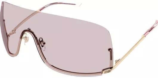 Γυαλιά Ηλίου Gucci Μάσκα Μεταλλικά Ροζ & Χρυσό 99mm