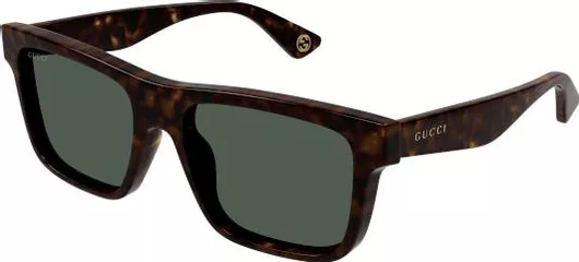 Γυαλιά Ηλίου Gucci Τετράγωνα Κοκκάλινα Γκρι & Καφέ 56mm