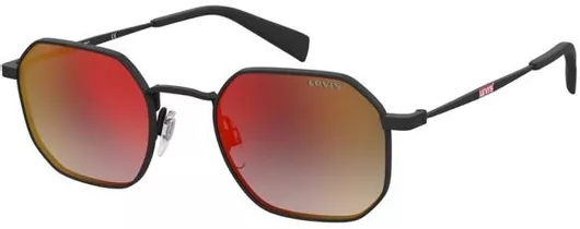 Γυαλιά Ηλίου Levis Γεωμετρικά Μεταλλικά Πορτοκαλί & Μαύρο 51mm