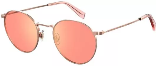 Γυαλιά Ηλίου Levis Στρογγυλά Μεταλλικά Ροζ & Χρυσό 50mm