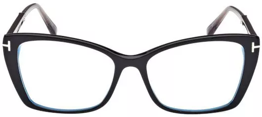 Γυναικείος Σκελετός Γυαλιών Οράσεως Tom Ford Ft5893-B 001 55 Κοκάλινος Μαύρο