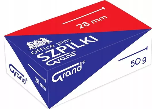 Καρφίτσες Grand 28mm 50gr Ασημί