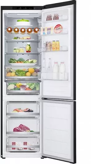 Ψυγειοκαταψύκτης LG GBV5240CEP 387lt 203x59.5x67.5cm Μαύρο