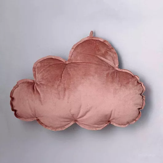 Διακοσμητικό Μαξιλάρι Κούνιας Palamaiki Σύννεφο 46x34cm Ροζ