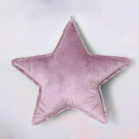 Διακοσμητικό Μαξιλάρι Κούνιας Palamaiki Αστέρι 43x43cm Λιλά