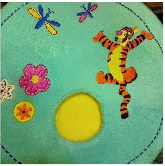 Διακοσμητικό Μαξιλάρι Κούνιας Disney Χειροποίητο 33x33cm Γαλάζιο