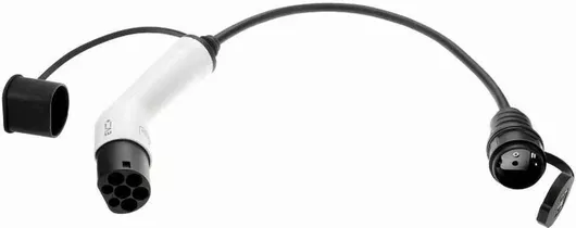 Schuko To Type 2 Ev Adapter 16a Καλώδιο Φόρτισης Μονοφασικό Type 2 - Schuko EV-AD-T2-SH-16-1P-W