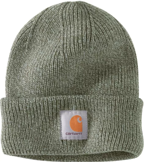 Γυναικείος Beanie Σκούφος Carhartt με Rib Πλέξη σε Πράσινο χρώμα