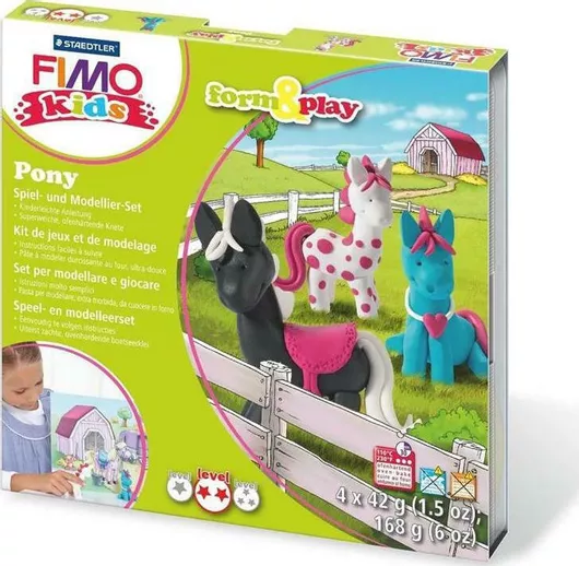 Πηλός Staedtler Fimo Kids Πολύχρωμος Πολυμερικός 168gr