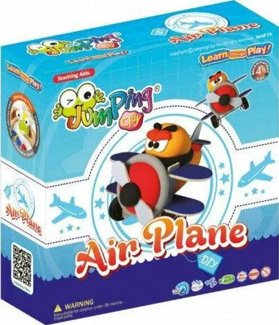 Πηλός Jumping Clay Αεροπλάνο Πολύχρωμος