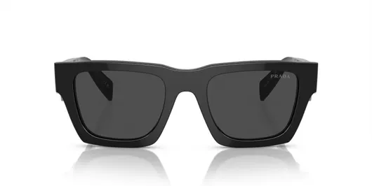 Γυαλί Ηλίου Prada 50 με Μαύρο Κοκκάλινο Σκελετό & Μαύρο Φακό PRA06S 16K08Z