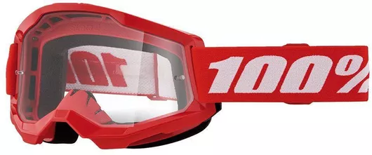 100% Μάσκα Μοτοσυκλέτας Strata 2 Pink/Red Clear Lens