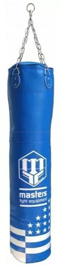 Σάκος Μποξ Sport Masters Δερμάτινος Γεμάτος με Ύψος 150cm Μπλε