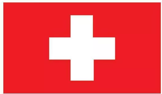 Σημαία γραφείου Ελβετίας 18x25cm