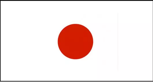 Σημαία Ιαπωνίας Πολυεστερική Διάτρητη 25x18cm